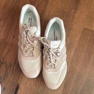 New Balance Cream Athletic Shoes